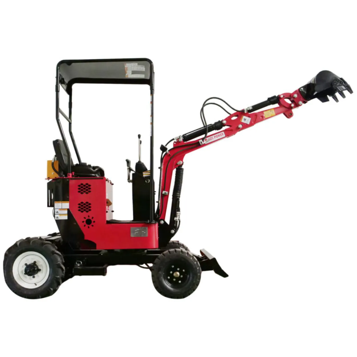 Minibagger HZC Power BVR600K, Benzin, 600 Kg, Rädern