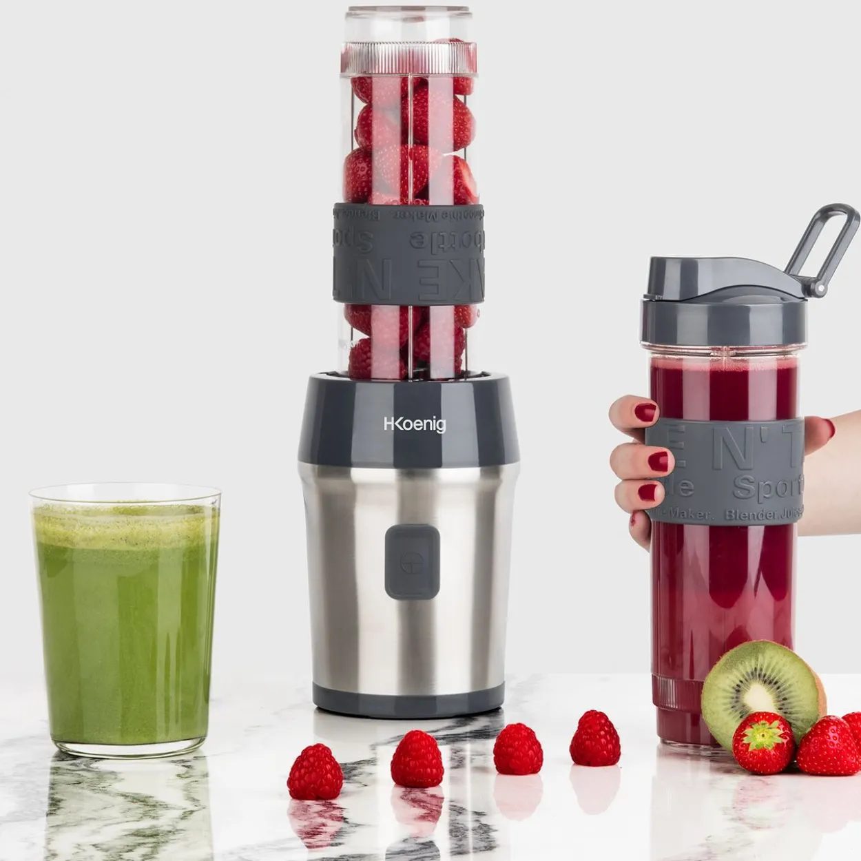 Mini Smoothie Maker 570mL SMOO9 Silber/Schwarz
