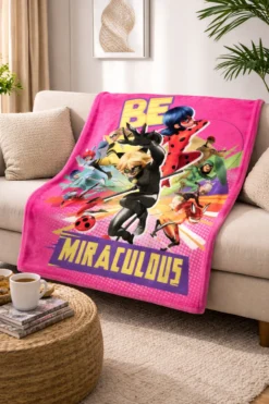 Miraculous Ladybug Kinder Fleecedecke 140 x 100 cm