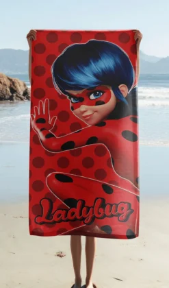Miraculous Ladybug Strandtuch Baumwolle 70x140 cm
