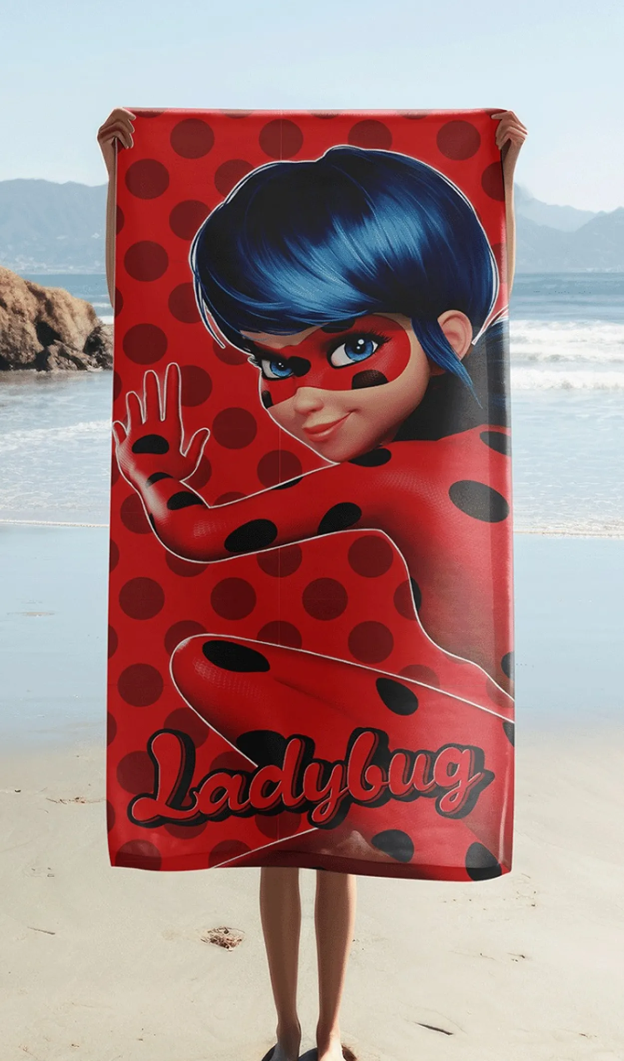 Miraculous Ladybug Strandtuch Baumwolle 70x140 cm