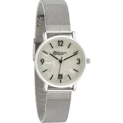 Miraval Danebarmbanduhr mit Datumsanzeige Edelstahlarmband 33 mm