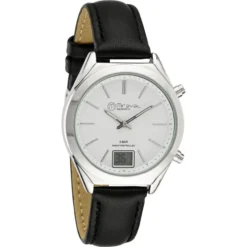 Miraval Funk-Armbanduhr mit Lederarmband Funkuhr 35 mm Leder 16 mm Funksignal