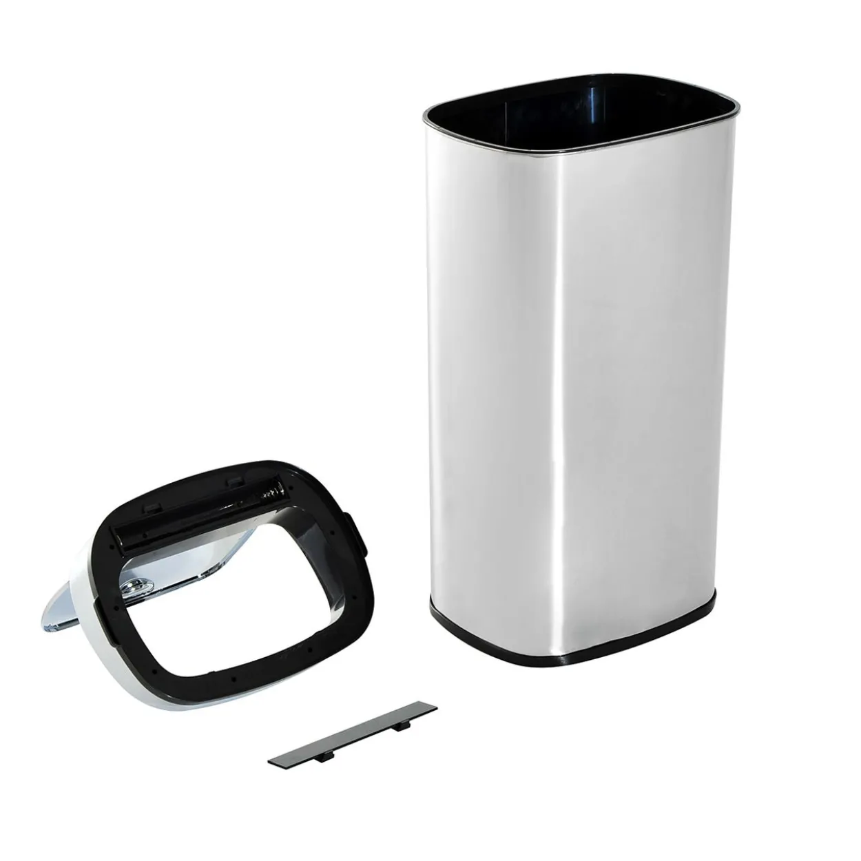 Mülleimer Automatik mit Sensor Abfalleimer Küche Edelstahl 50/68L Silber