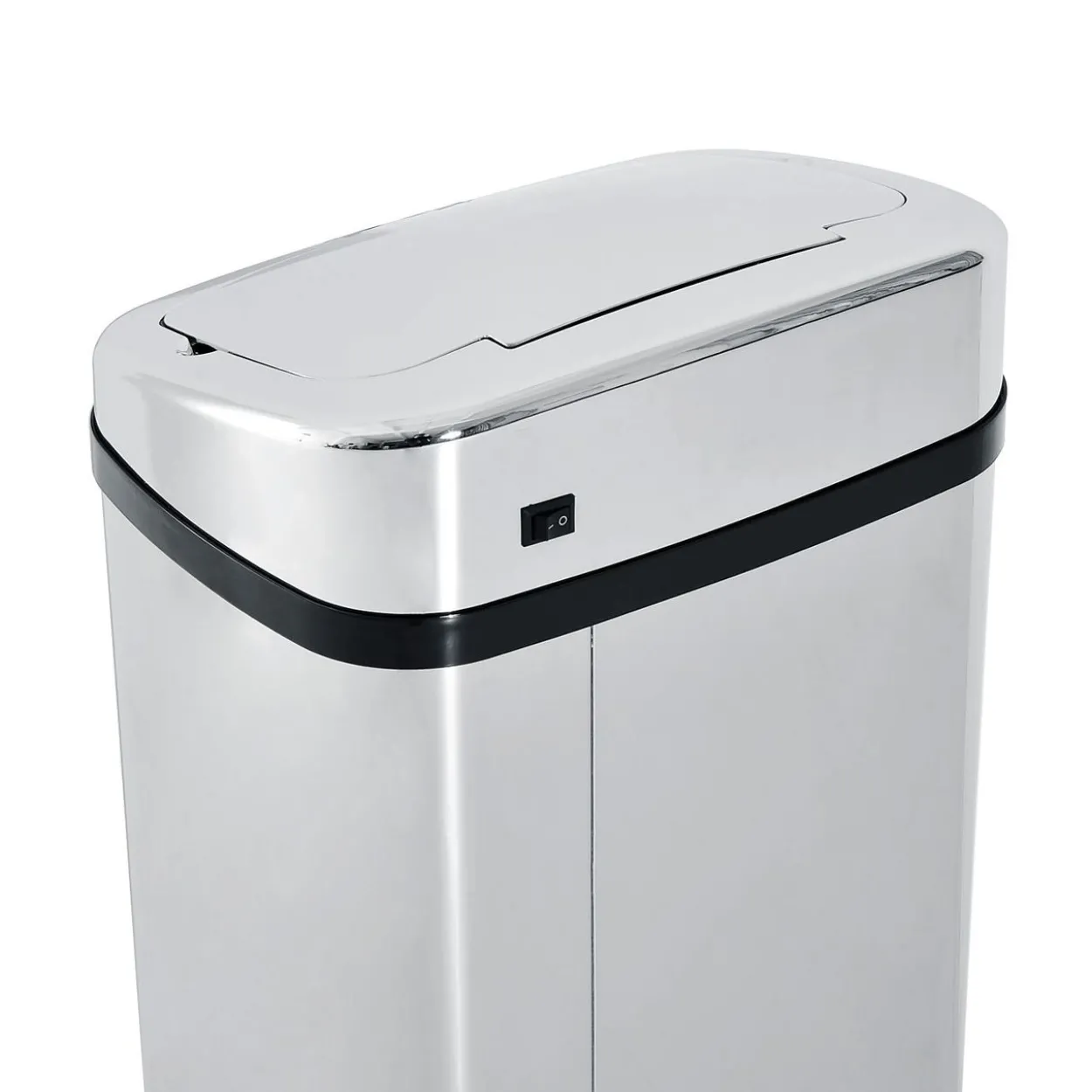 Mülleimer Automatik mit Sensor Abfalleimer Küche Edelstahl 50/68L Silber