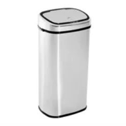 Mülleimer Automatik mit Sensor Edelstahl Silber (68L)
