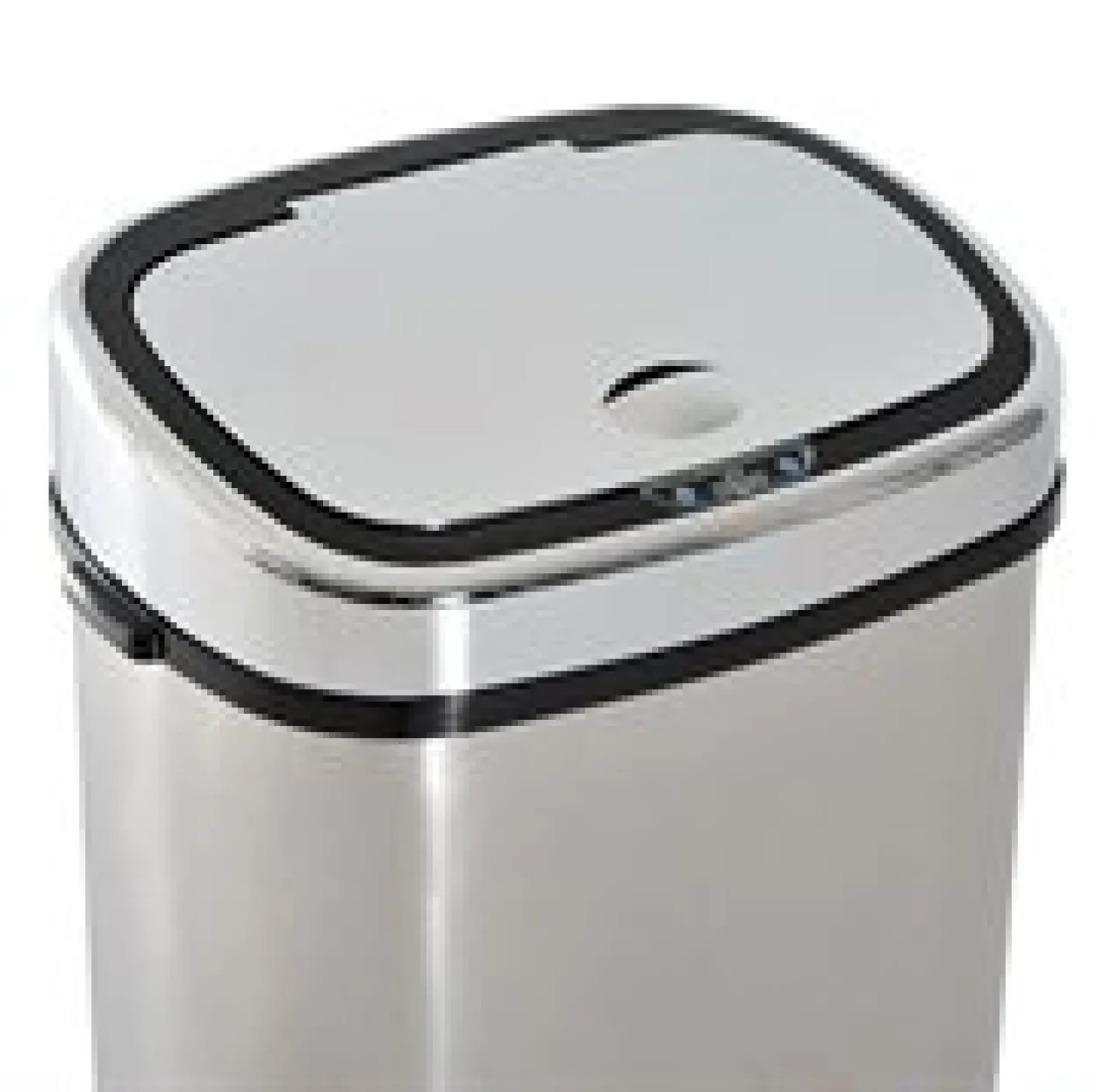Mülleimer Automatik mit Sensor Edelstahl Silber (68L)