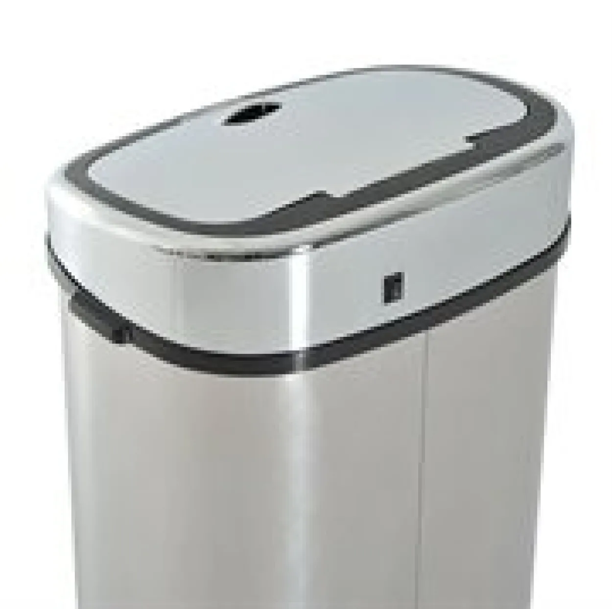 Mülleimer Automatik mit Sensor Edelstahl Silber (68L)