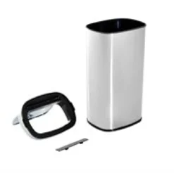 Mülleimer Automatik mit Sensor Edelstahl Silber (68L)