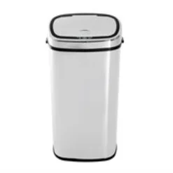 Mülleimer Automatik mit Sensor Edelstahl Silber (68L)