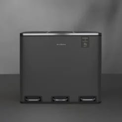 Mülleimer 3 Fächer 54L N°990 Anthrazitgrau