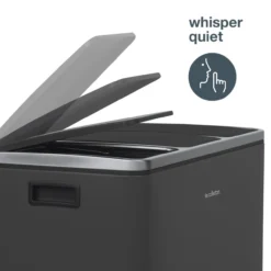 Mülleimer 3 Fächer 54L N°990 Anthrazitgrau