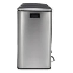 Mülleimer 3 Fächer 54L N°982 Silber