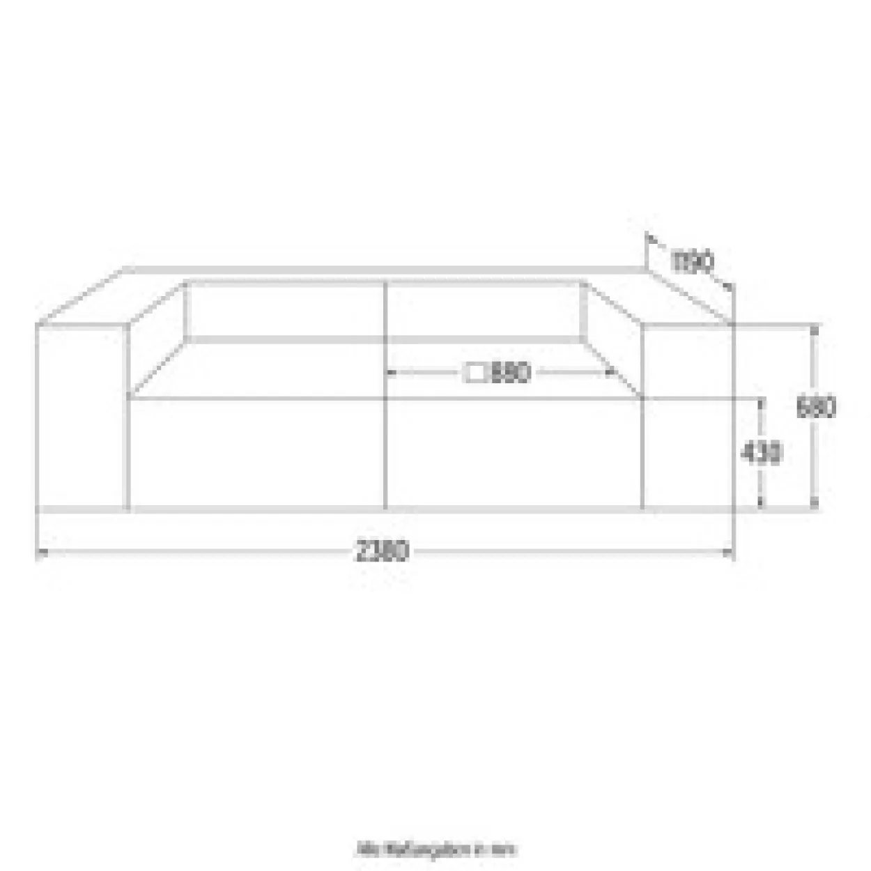 Modulares Sofa VERONA - S Anthrazit