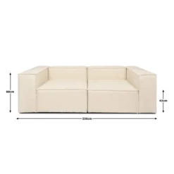Modulares Sofa VERONA - S beige