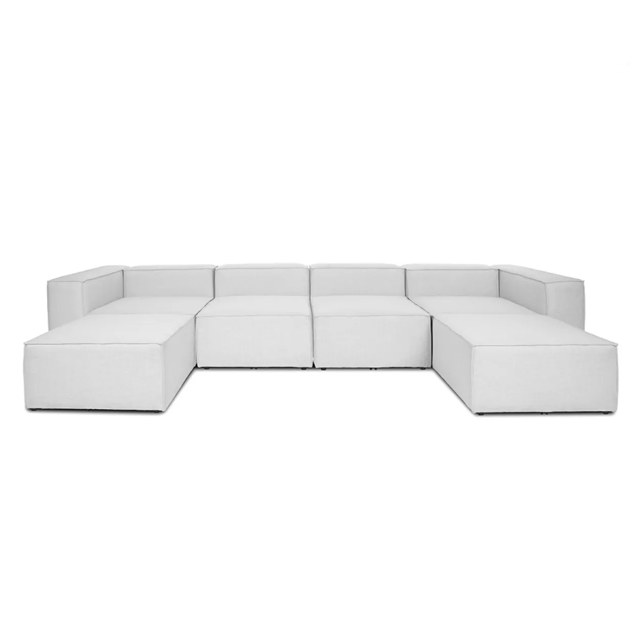 Modulares Sofa VERONA - XXL hellgrau