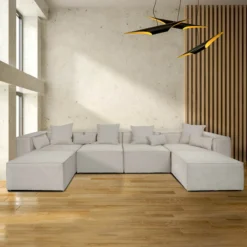 Modulares Sofa VERONA - XXL hellgrau