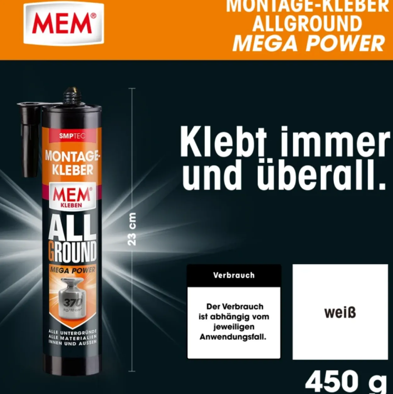 Montage-Kleber Allground Mega Power 450g