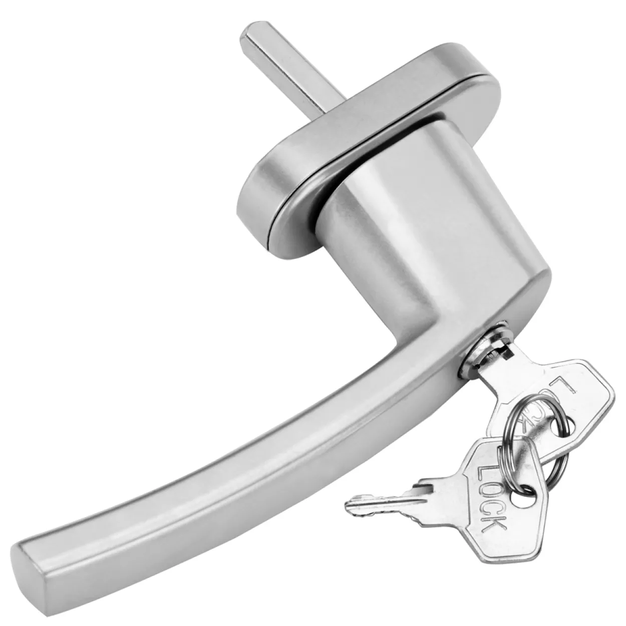 monzana Fenstergriff 2er-Set Silber abschließbar