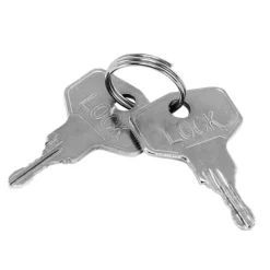 monzana Fenstergriff 2er-Set Silber abschließbar