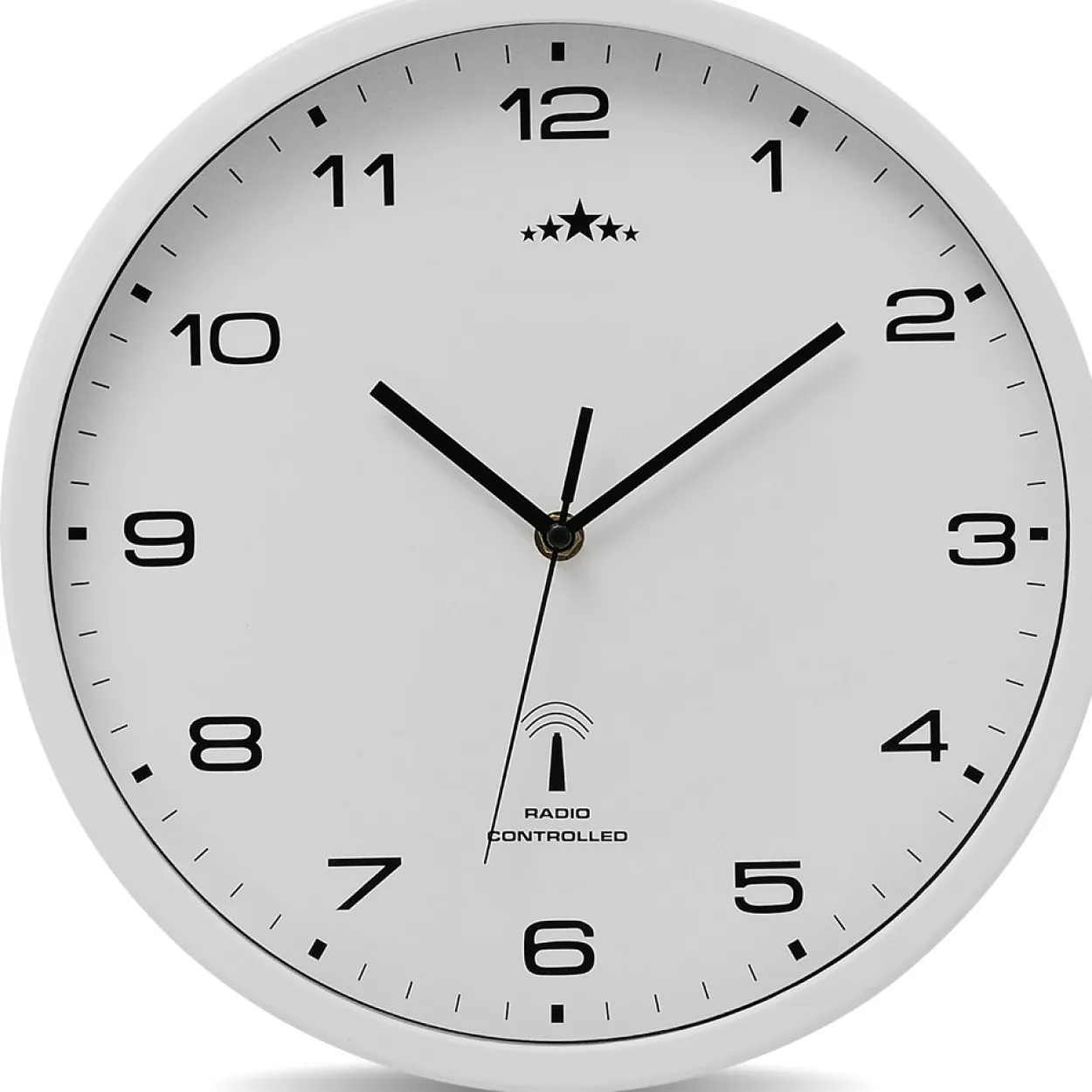 monzana Funkwanduhr Weiß Ø31cm