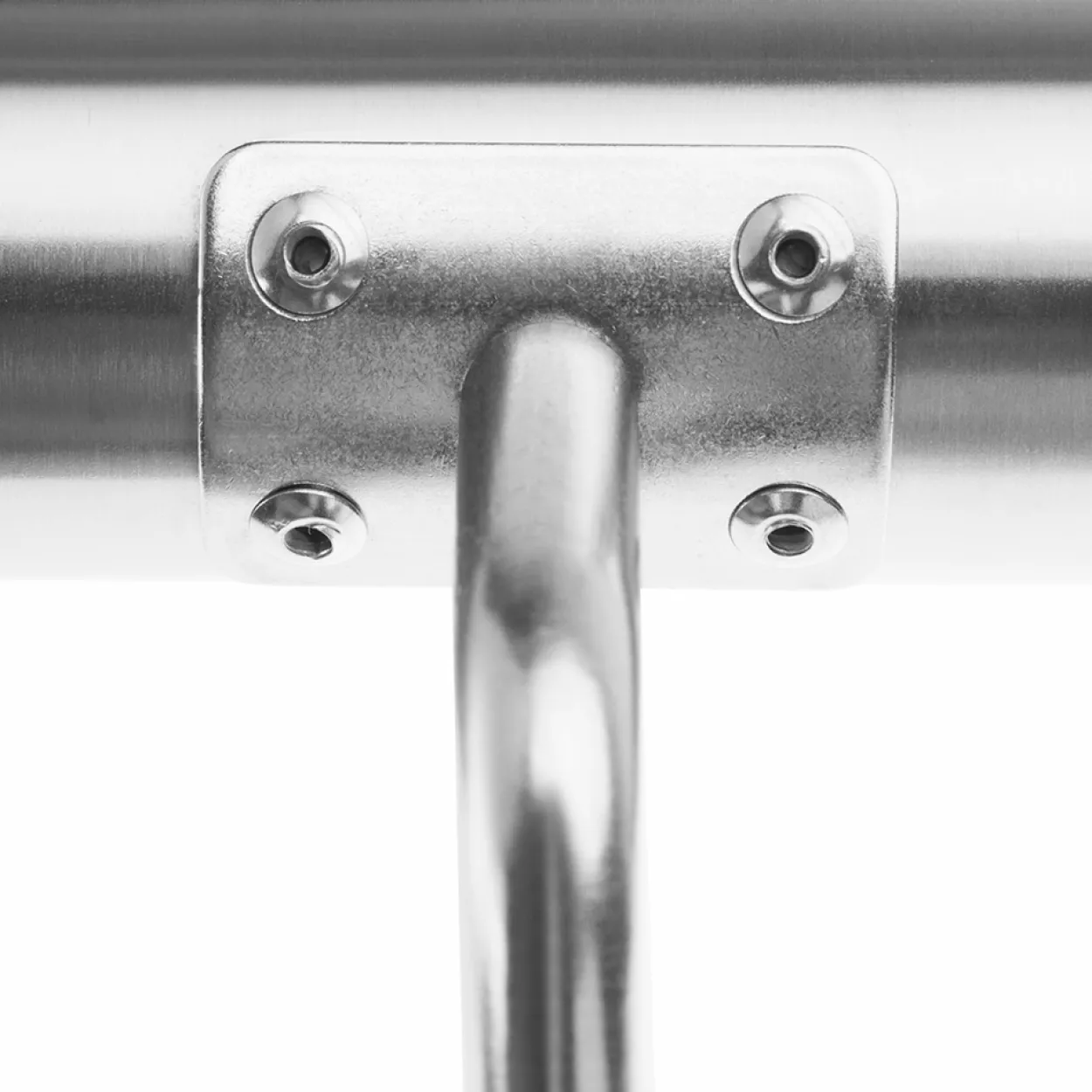 Monzana Handlauf Edelstahl - 80x4,2cm