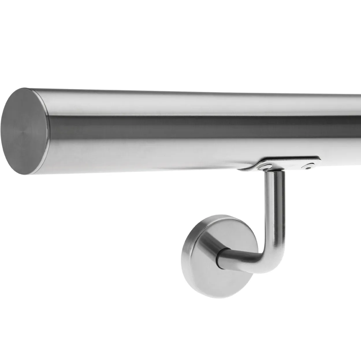 Monzana Handlauf Edelstahl - 80x4,2cm