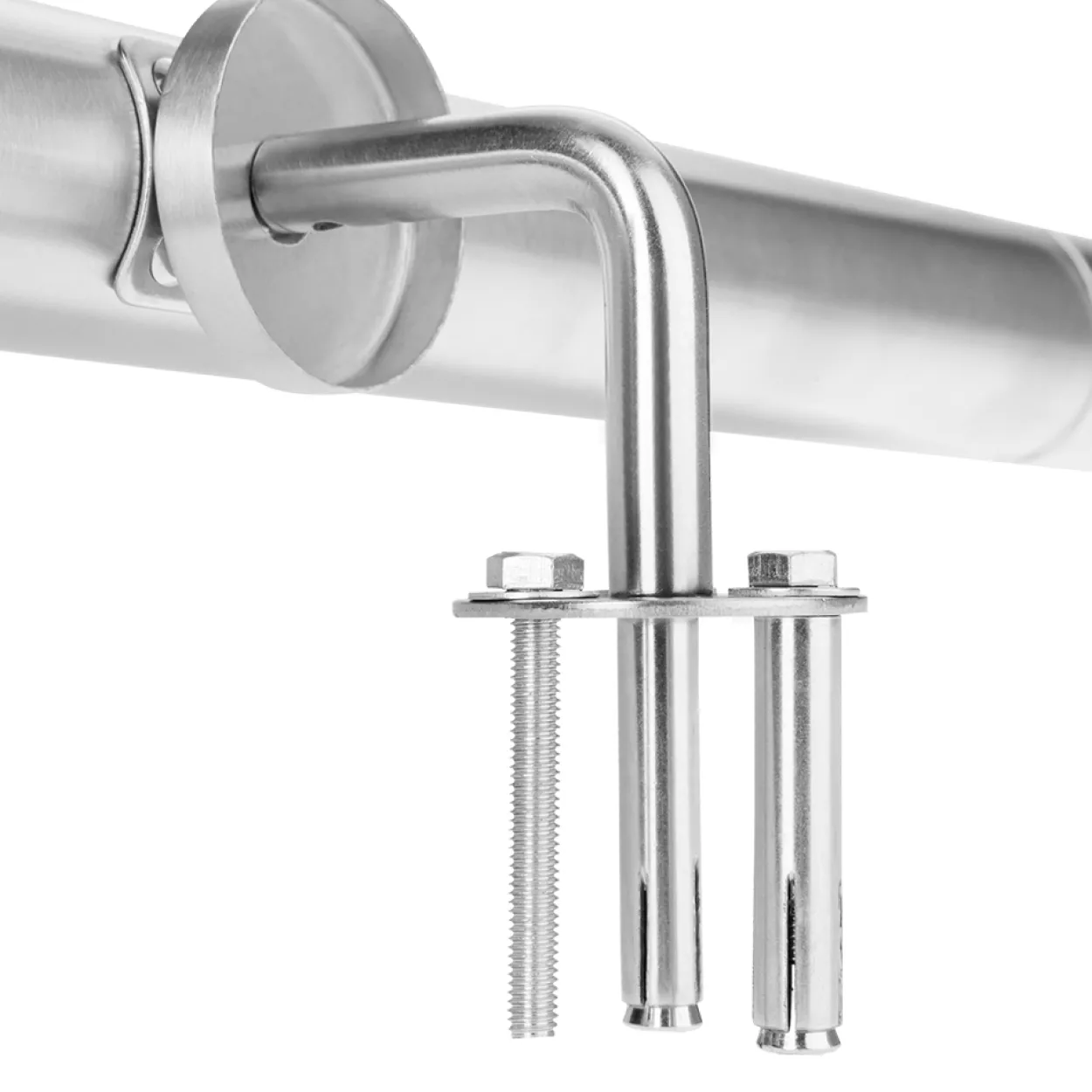 Monzana Handlauf Edelstahl - 100x4,2cm