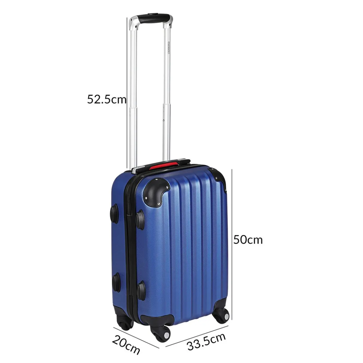 monzana Hartschalenkoffer Baseline Blau M ABS