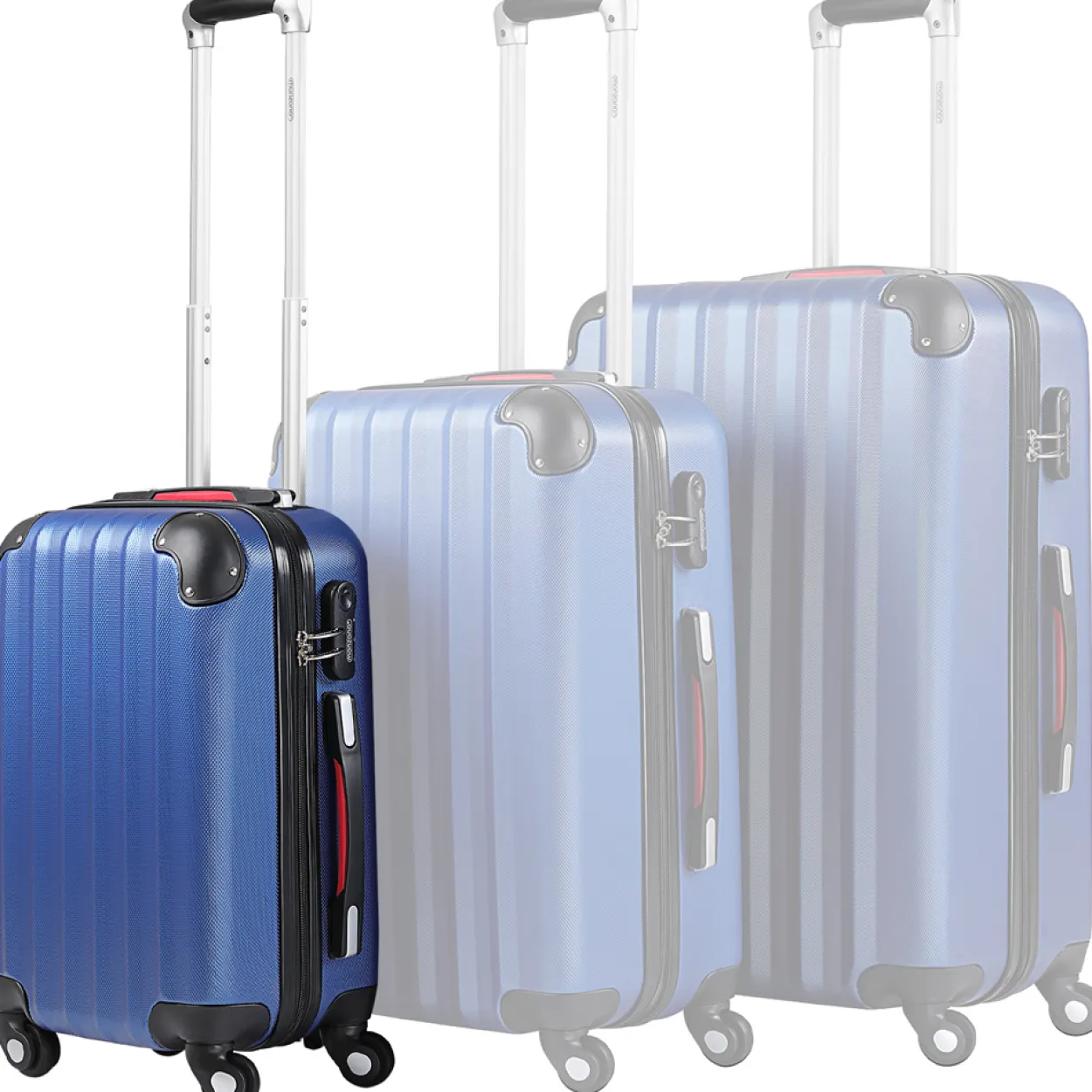 monzana Hartschalenkoffer Baseline Blau M ABS
