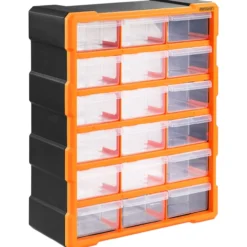 monzana Kleinteileorganizer 47,5x38x16cm 18 Fächer