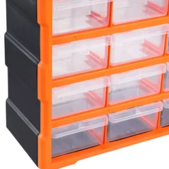 monzana Kleinteileorganizer 47,5x38x16cm 18 Fächer
