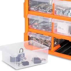 monzana Kleinteileorganizer 47,5x38x16cm 18 Fächer