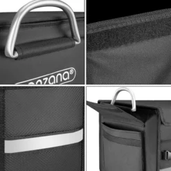 monzana Kofferraumtasche Schwarz 60x35x30cm