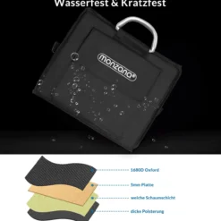 monzana Kofferraumtasche Schwarz 60x35x30cm