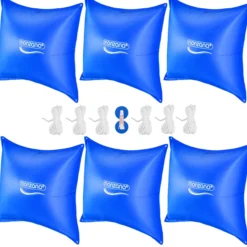 monzana Poolkissen 6er-Set Blau 120x120cm -20°C