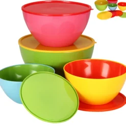 monzana 4 teiliges Schüsselset aus Kunststoff in 4 Größen 900-4000ml