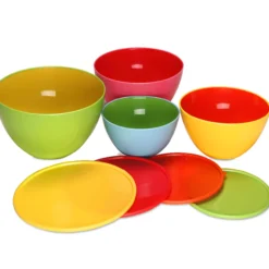 monzana 4 teiliges Schüsselset aus Kunststoff in 4 Größen 900-4000ml