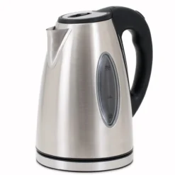 monzana Wasserkocher Silber/Schwarz Edelstahl 1,7L