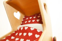 MOOVER Toys - Dänischer Designer Holz-Puppenwagen (solid rot) / dolls pram solid red