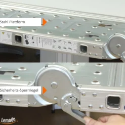 Multifunktion Klappleiter mit Plattform