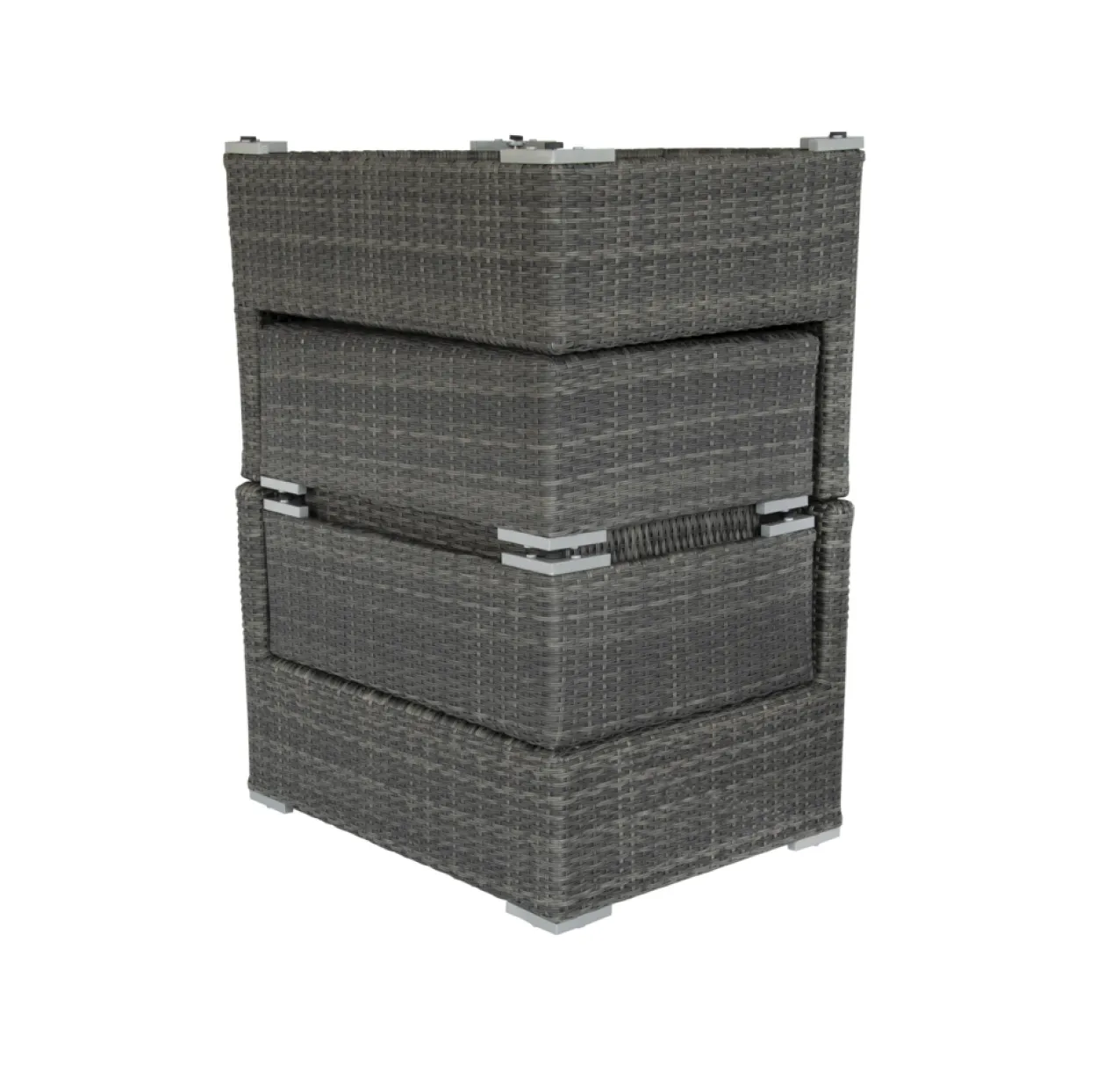 Multifunktionslounge "SAMOA" verstellbar - Beige/Grau