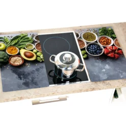 Multi-Glasschneideplatte, 2er Pack, Motiv: Healthy Kitchen