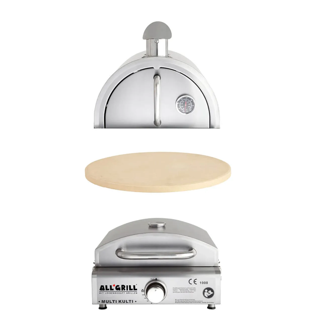 Multi-Kulti Set 3 inkl. Pizzabackhaube und Pizzastein