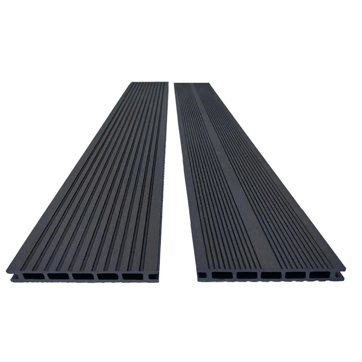 2m² WPC Terrassendiele mit Zubehör – Anthrazit