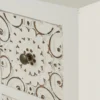My Flair Schrank, zwei Türen, sechs Schubladen, Korpus Weiß
