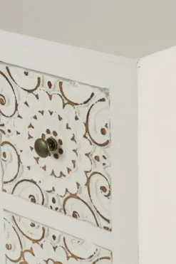 My Flair Schrank, zwei Türen, sechs Schubladen, Korpus Weiß