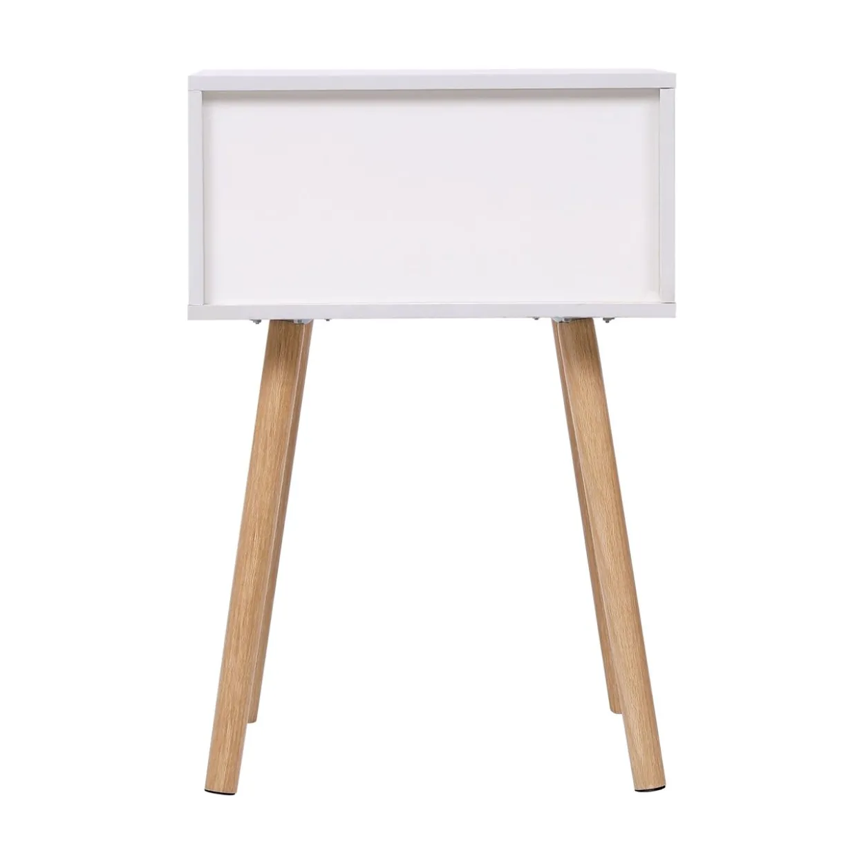 Nachttisch mit 2 Schubladen, ca. 40 x 30 x 60 cm - Weiß