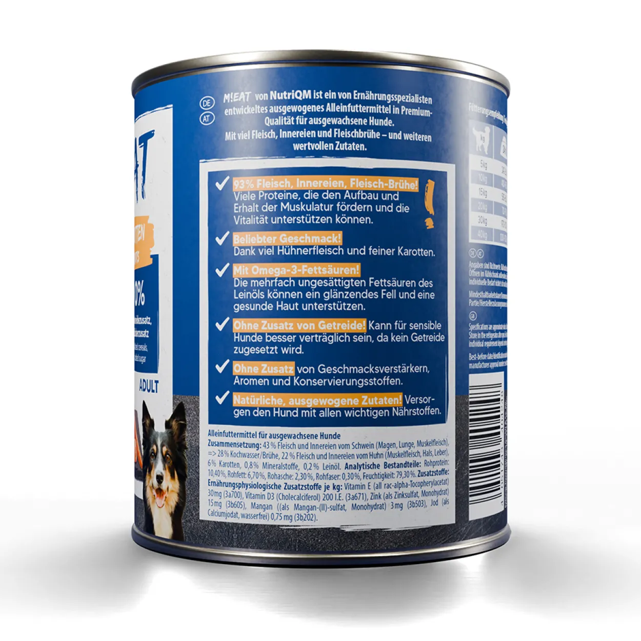 Nassfutter M!eat HU Huhn & Karotte 6x 800g