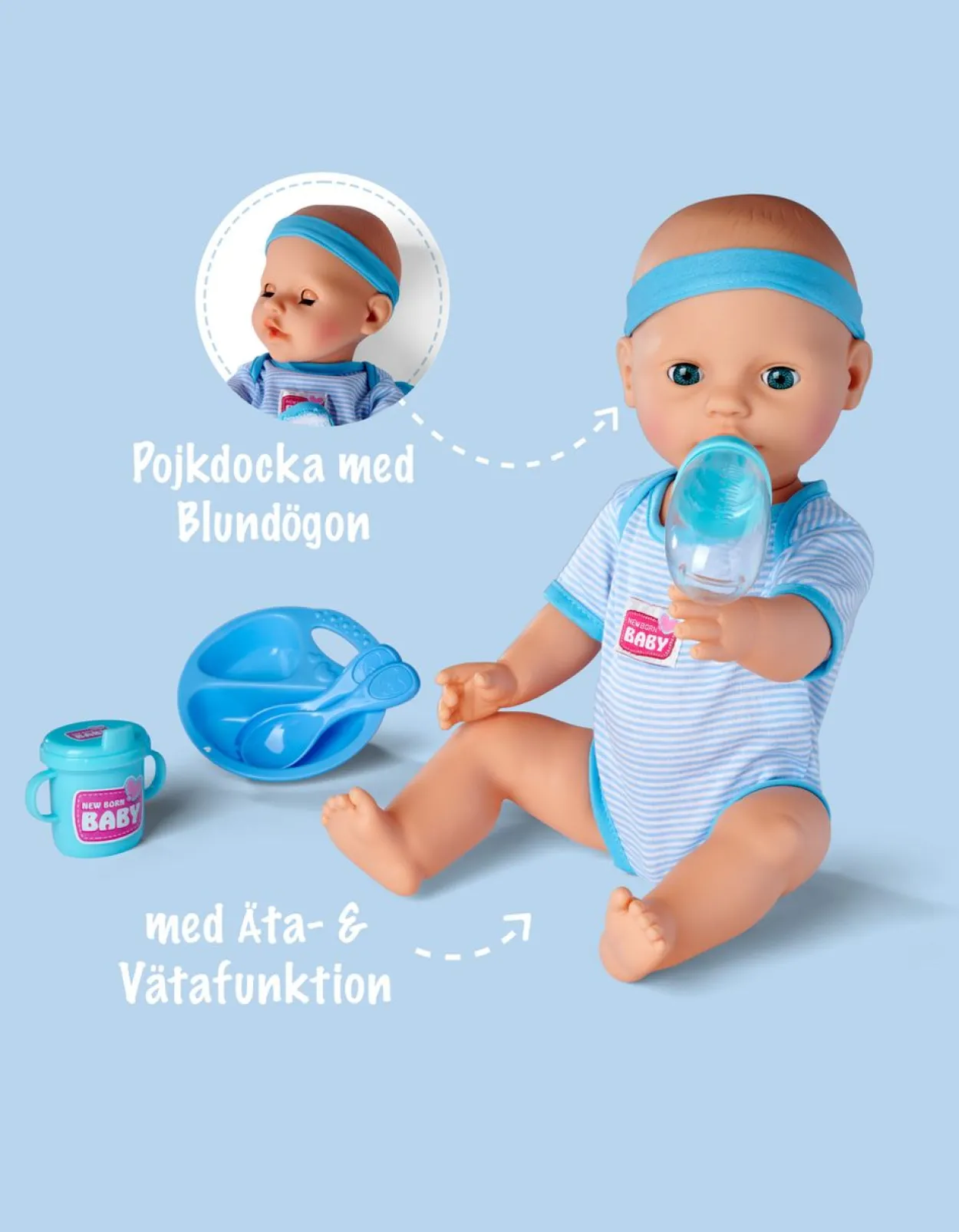 New Born Babypuppe Junge